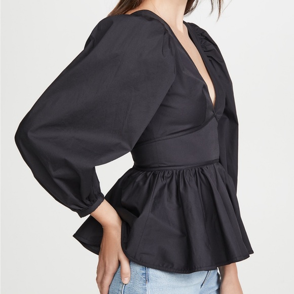 NWT Staud Luna Top | Size 2 | Black - Picture 4 of 13